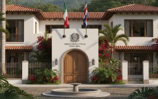 Foto entrada embajada de Italia en Costa Rica